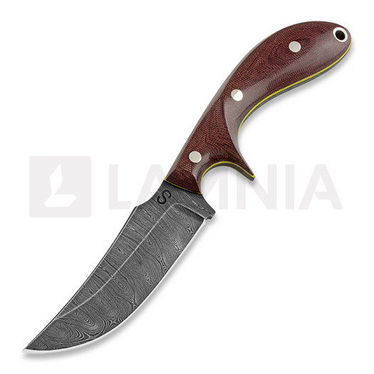Olamic Cutlery Kurok kés, burgundy micarta