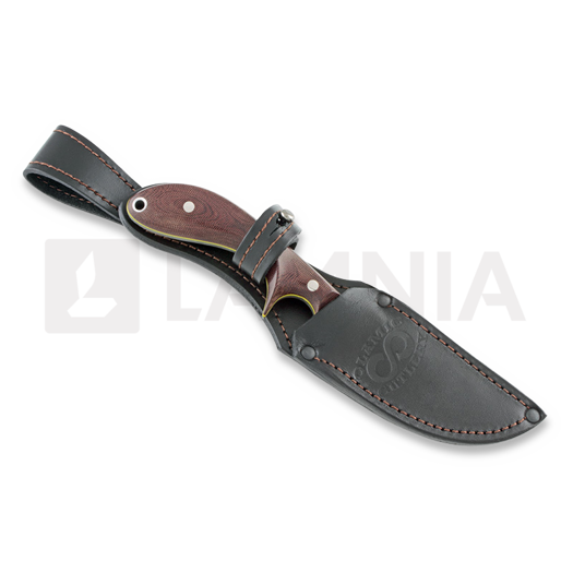 Olamic Cutlery Kurok kniv, burgundy micarta