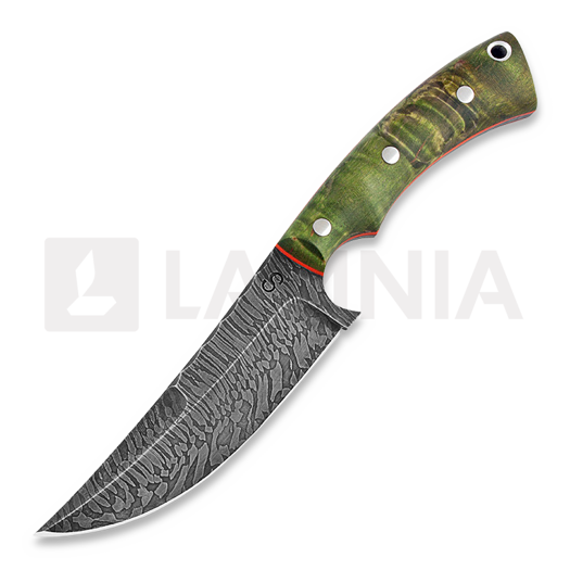 Olamic Cutlery Nero kés, green Karelian birch