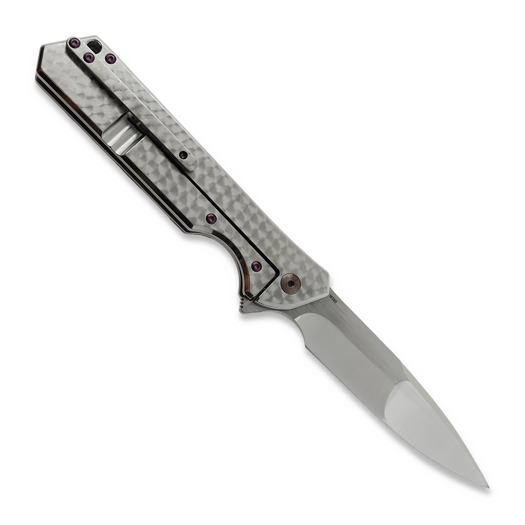 Olamic Cutlery Rainmaker Drop Point, Jeweled Titanium, High Polish