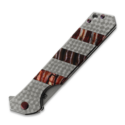 Olamic Cutlery Rainmaker Drop Point, Jeweled Titanium, High Polish