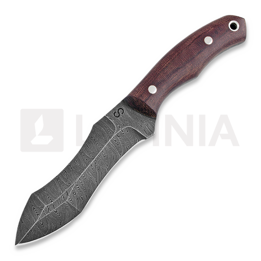 Olamic Cutlery RN45 bushcraft peilis, burgundy micarta