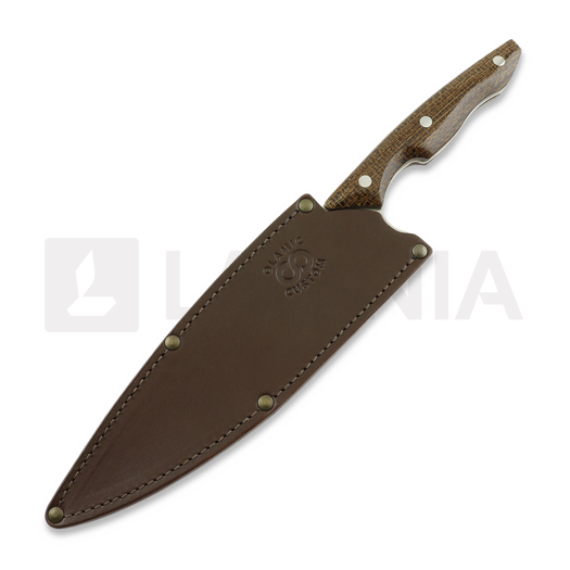 Olamic Cutlery Silhouette Magnacut k&oslash;kkenkniv, Burlap Micarta