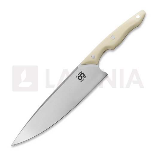 Couteau Olamic Cutlery Silhouette Magnacut, Ivory Micarta