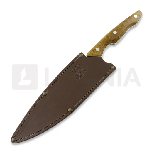 Olamic Cutlery Silhouette Magnacut keitti&ouml;veitsi, Karelian Birch