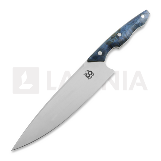 Olamic Cutlery Silhouette Magnacut Messer, Karelian Birch Burl