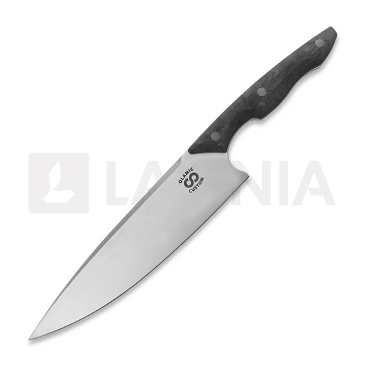 Olamic Cutlery Silhouette Magnacut kökskniv, Matte Marble Carbon Fiber