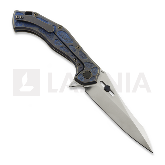 Olamic Cutlery Soloist M390 Agent sulankstomas peilis, Geometric Carving
