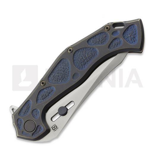 Coltello pieghevole Olamic Cutlery Soloist M390 Agent, Geometric Carving