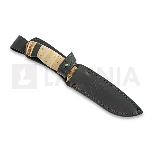 Olamic Cutlery Suna 刀, stacked birch bark
