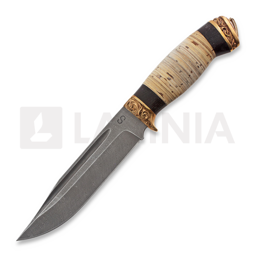 Olamic Cutlery Suna 칼, stacked birch bark