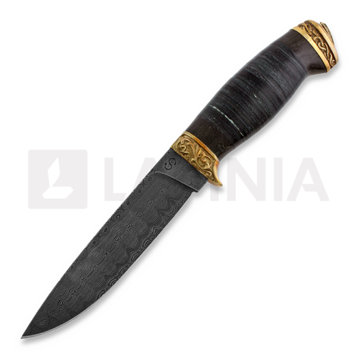 Olamic Cutlery Suna knife, stacked leather