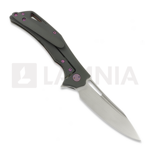 Olamic Cutlery Swish Elmax Slicer sulankstomas peilis, Aphotic Ti & Mammoth Tooth