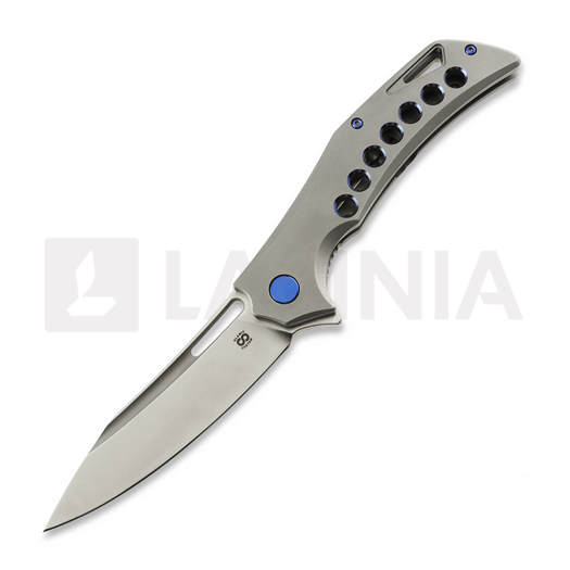 Saliekams nazis Olamic Cutlery Swish Elmax Slicer, Zirblast Titanium & Holes