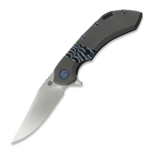 Olamic Cutlery Wayfarer 247 Bowie, Dark Blast Titanium, Satin