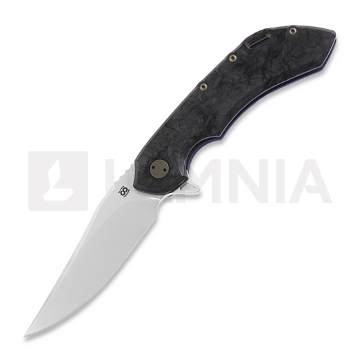 มีดพับ Olamic Cutlery Wayfarer 247 Bowie, Dark Matter, Black Show Side