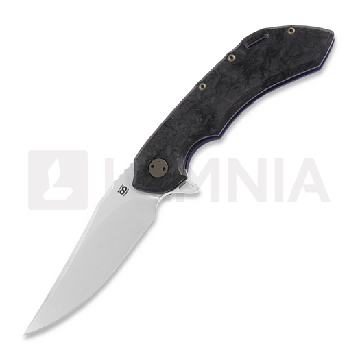 Olamic Cutlery Wayfarer 247 Bowie 접이식 나이프, Dark Matter, Black Show Side