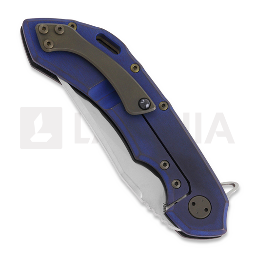 Olamic Cutlery Wayfarer 247 Bowie sulankstomas peilis, Dark Matter, Black Show Side