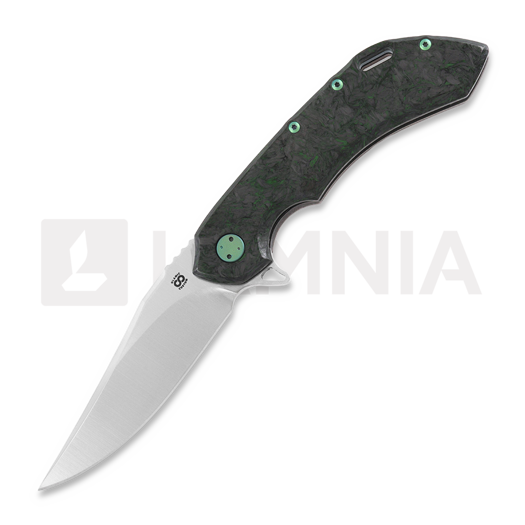 Olamic Cutlery Wayfarer 247 Bowie fällkniv, Dark Matter, Green