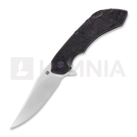 Olamic Cutlery Wayfarer 247 Bowie Taschenmesser, Dark Matter, Purple