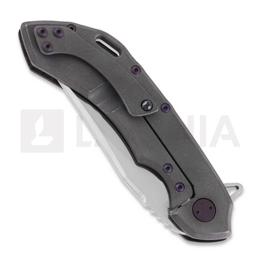 Olamic Cutlery Wayfarer 247 Bowie kääntöveitsi, Dark Matter, Purple