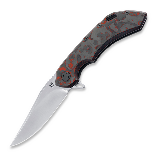 Olamic Cutlery Wayfarer 247 Bowie, Lava Flow, Dark Blasted
