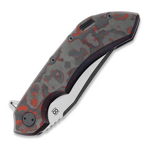 Olamic Cutlery Wayfarer 247 Bowie, Lava Flow, Dark Blasted