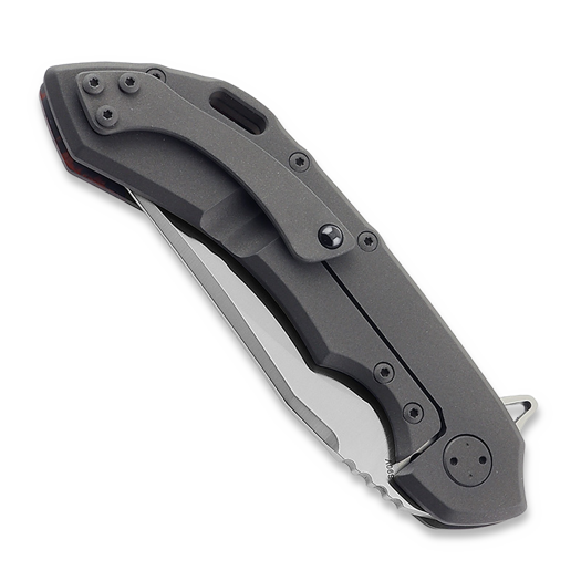 Olamic Cutlery Wayfarer 247 Bowie, Lava Flow, Dark Blasted
