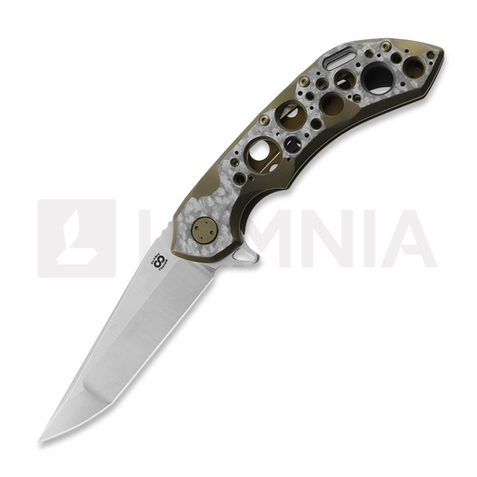 Olamic Cutlery Wayfarer 247 Companto 折り畳みナイフ, Frosty, Satin