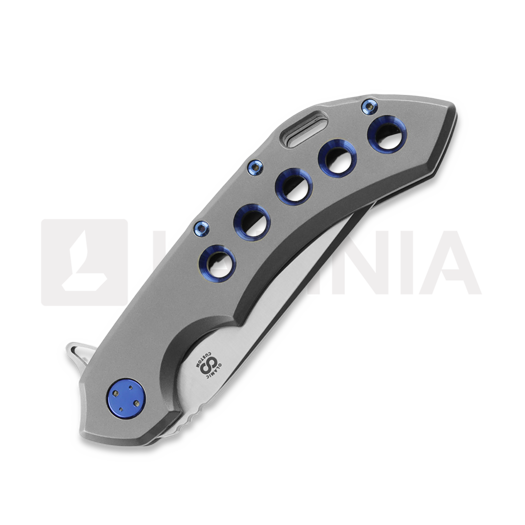 Briceag Olamic Cutlery Wayfarer 247 Companto, Light Blast Titanium, Satin