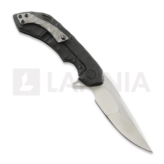 Olamic Cutlery Wayfarer 247 CTS-XHP Suna sulankstomas peilis, Black Rocks Sculpted