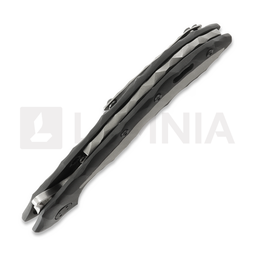 Couteau pliant Olamic Cutlery Wayfarer 247 CTS-XHP Suna, Black Rocks Sculpted