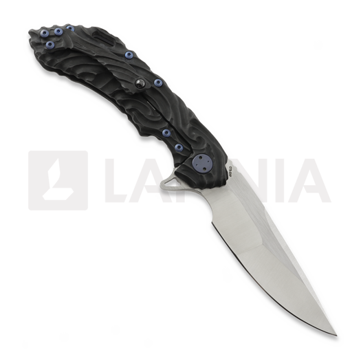 Couteau pliant Olamic Cutlery Wayfarer 247 CTS-XHP Suna, Flow Molten Carving & Holes