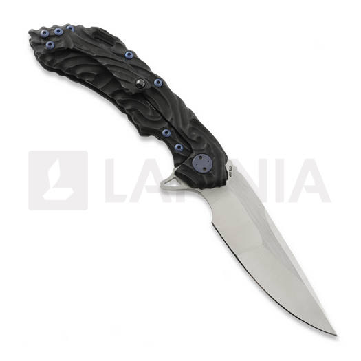 Coltello pieghevole Olamic Cutlery Wayfarer 247 CTS-XHP Suna, Flow Molten Carving & Holes