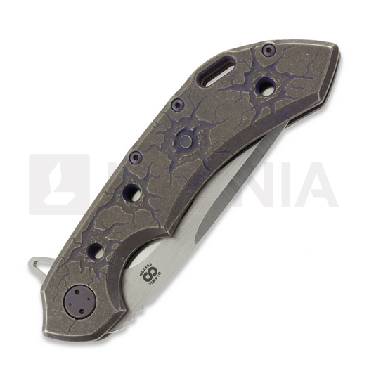 Olamic Cutlery Wayfarer 247 CTS-XHP Suna sulankstomas peilis, Pew Pew Edition