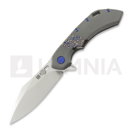 Olamic Cutlery Wayfarer 247 Cutlass, Dark Blast Ti/Fedokume, Satin