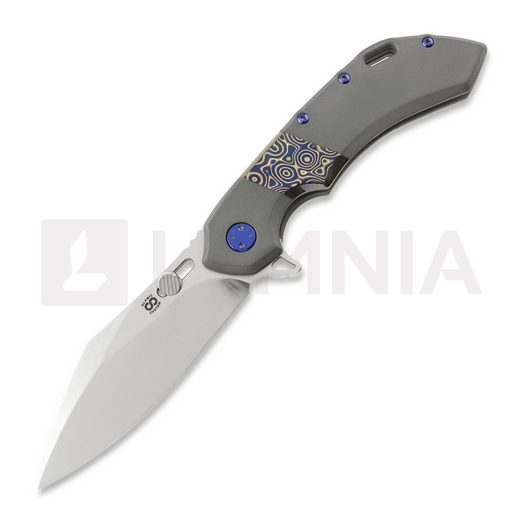 Olamic Cutlery Wayfarer 247 Cutlass, Dark Blast Ti/Fedokume, Satin