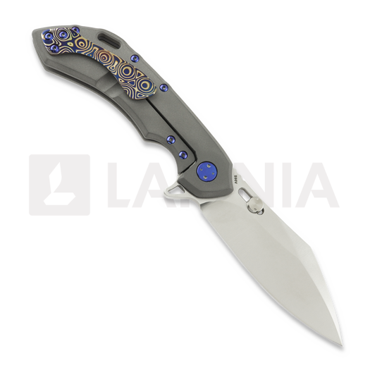 Olamic Cutlery Wayfarer 247 Cutlass, Dark Blast Ti/Fedokume, Satin