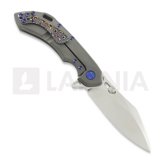 Olamic Cutlery Wayfarer 247 Cutlass, Dark Blast Ti/Fedokume, Satin