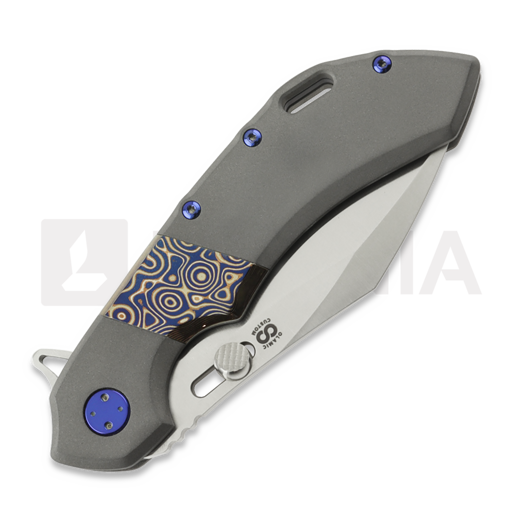 Olamic Cutlery Wayfarer 247 Cutlass, Dark Blast Ti/Fedokume, Satin
