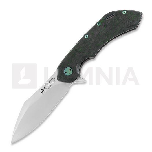 Olamic Cutlery Wayfarer 247 Cutlass kääntöveitsi, Dark Matter, Green