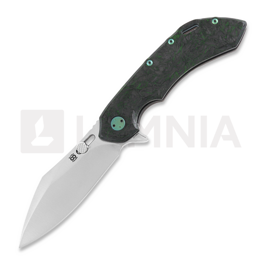 Olamic Cutlery Wayfarer 247 Cutlass kääntöveitsi, Dark Matter, Green