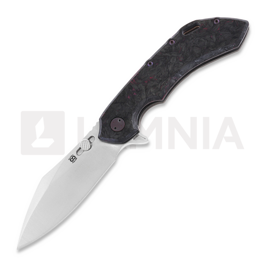 Складной нож Olamic Cutlery Wayfarer 247 Cutlass, Dark Matter, Purple