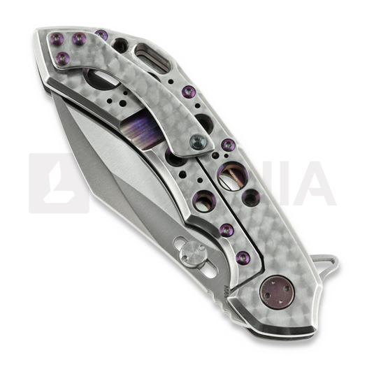 Zavírací nůž Olamic Cutlery Wayfarer 247 Cutlass, Dark Matter, Purple Show Side
