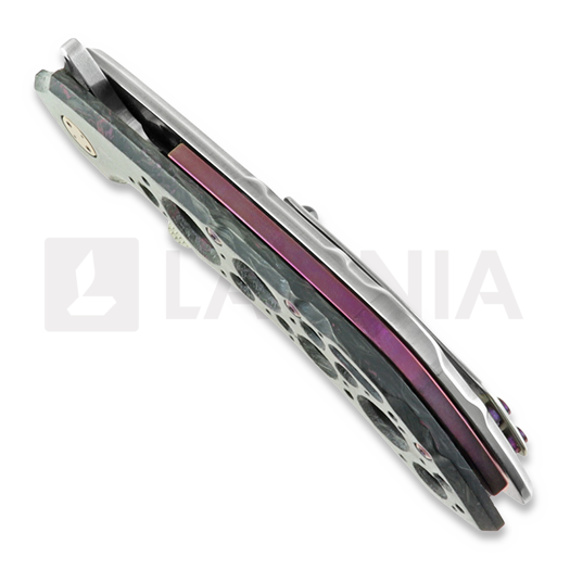 Zavírací nůž Olamic Cutlery Wayfarer 247 Cutlass, Dark Matter, Purple Show Side