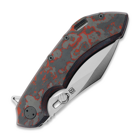 Olamic Cutlery Wayfarer 247 Cutlass, Lava Flow, Dark Blasted