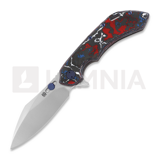 Olamic Cutlery Wayfarer 247 Cutlass 접이식 나이프, Nebula Show Side