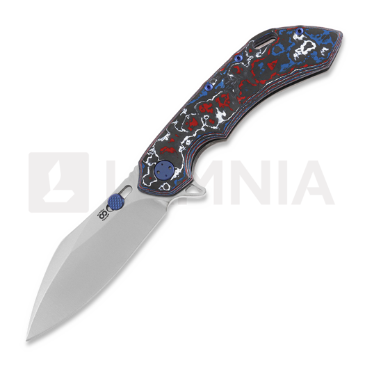 Olamic Cutlery Wayfarer 247 Cutlass kääntöveitsi, Nebula Show Side