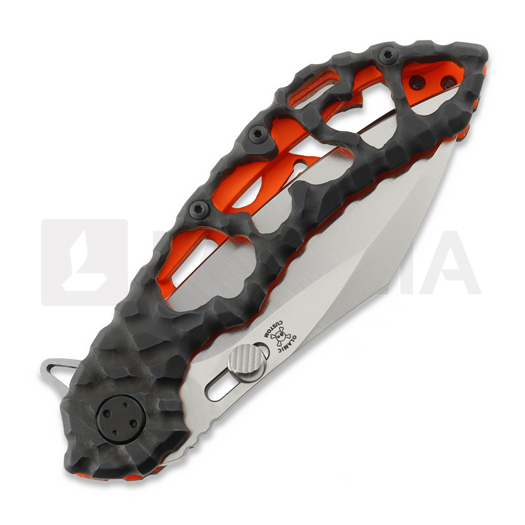 Coltello pieghevole Olamic Cutlery Wayfarer 247 Cutlass, Volcanic Funky Holes Halloween Edition 2026