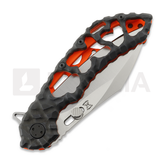 Coltello pieghevole Olamic Cutlery Wayfarer 247 Cutlass, Volcanic Funky Holes Halloween Edition 2026